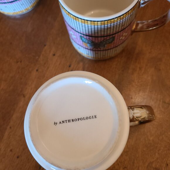 Anthropologie butterfly mugs x 6 - Picture 9 of 14